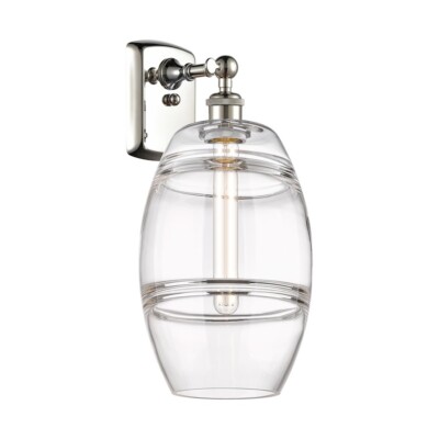 Innovations 516-1W Vaz 1Lt 8'' Sconce, Polished Nickel/Clear - 516-1W-PN-G557-8CL