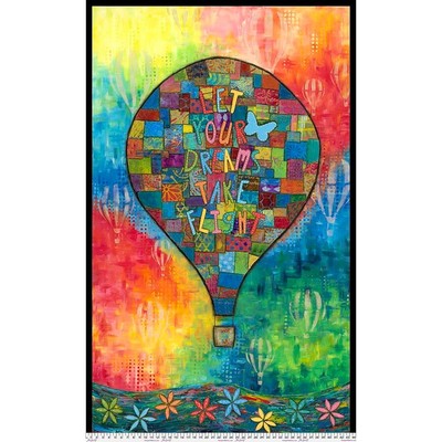 Dreams Take Flight Panel from Up Up and Away by Sue Penn for FreeSpirit