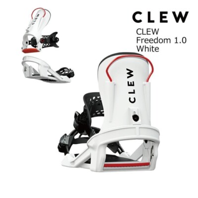 Clew FREEDOM 1.0 Binding Snowboard - White, M Size, Model, From JPN