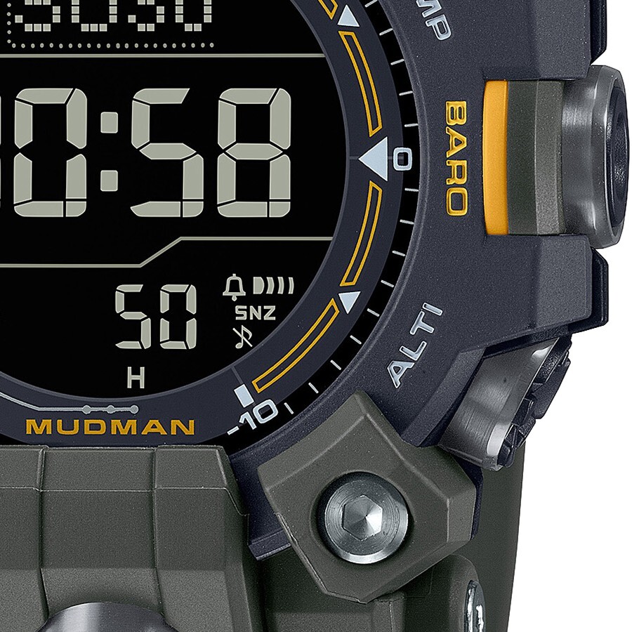 Pre-owned Casio G-shock Master Of Mudman Triple Sensor Model Gw-9500-3jf Men's Watch