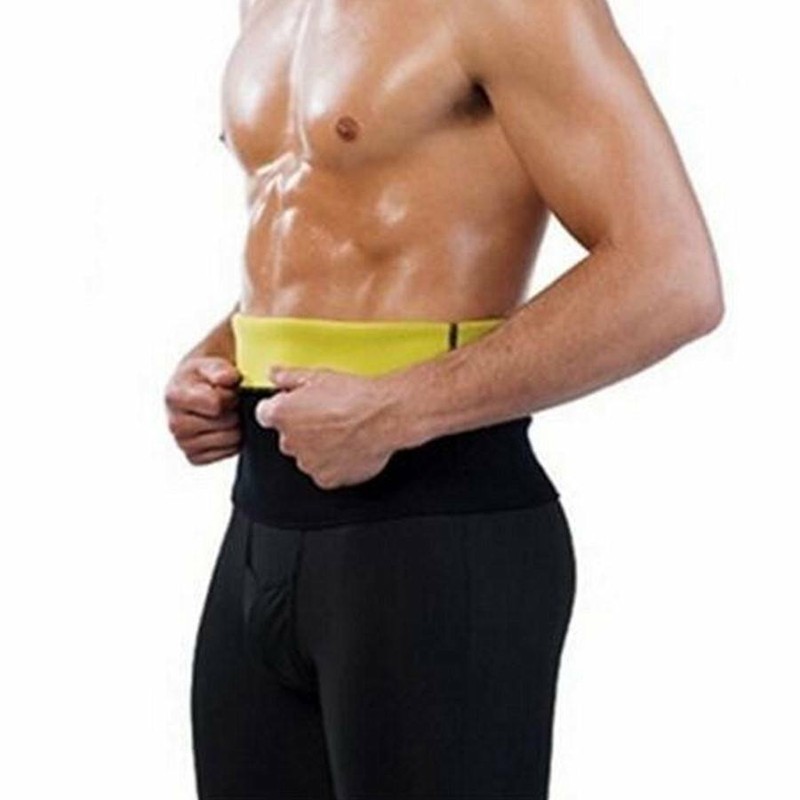 Men's Sweat Sauna Belt Waist Trainer Trimmer Body Shaper Weight Loss Workout Gym