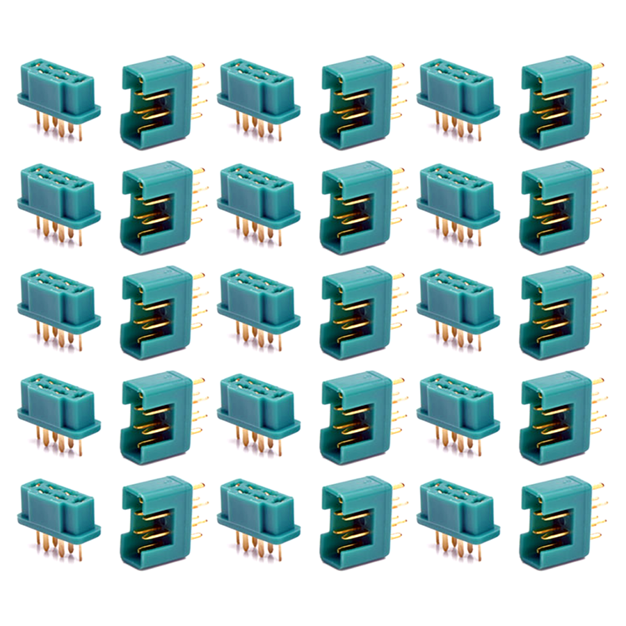 MPX 6Pin Hochstromstecker Goldstecker Stecker Buchse 2 3 4 5 10 15 20 25 30 40