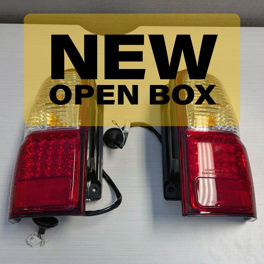 DEPO JDM LED Red / Clear Tail Lights For 1996-2002 Toyota 4Runner - OPEN BOX