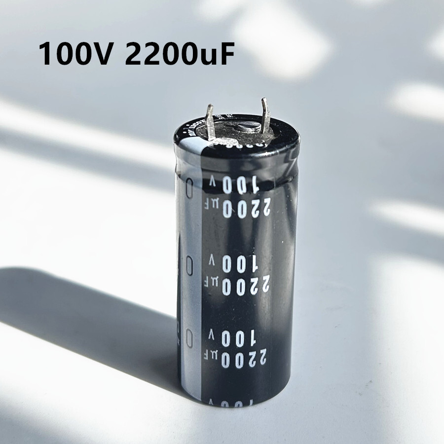 160個。ICチップInfineon PSB2115 F V1.2。長期保管品 SNAP IN Aluminum Electrolytic Capacitor 2200uF 100V 2200 MFD