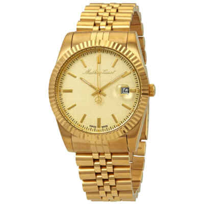 Мужские часы Mathey-Tissot Mathey III с кварцевым золотым циферблатом H810PDI