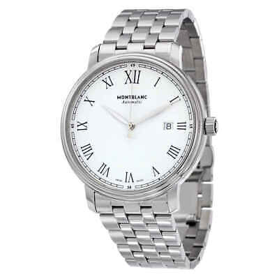 Montblanc Tradition Автоматические мужские часы с белым циферблатом 112610
