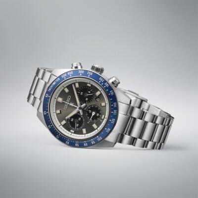 Pre-owned Seiko Prospex Sbdl111 Men Watch Box Japan Speedtimer Sport Solar Chronograph