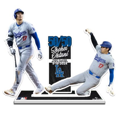 MLB公式 SHOHEI OHTANI 50/50 PLAYER STANDEE Shohei Ohtani 50/50 Record Limited 8'' Acrylic Player
