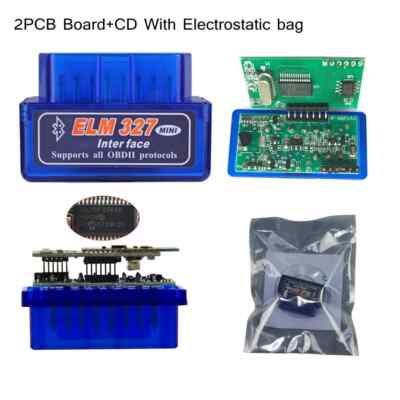 Bluetooth ELM327 Auto V1.5 Double 2PCB PIC18F25K80 chip MINI Inter Face Check