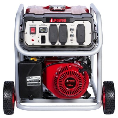 A-iPower SUA4500 4,500-W Portable RV Ready Gas Powered Generator with Wheel Kit
