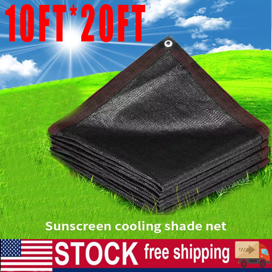 10x20FTResist Sun Shade Cloth Sunblock With Grommets Plants Patio Pergola Canopy