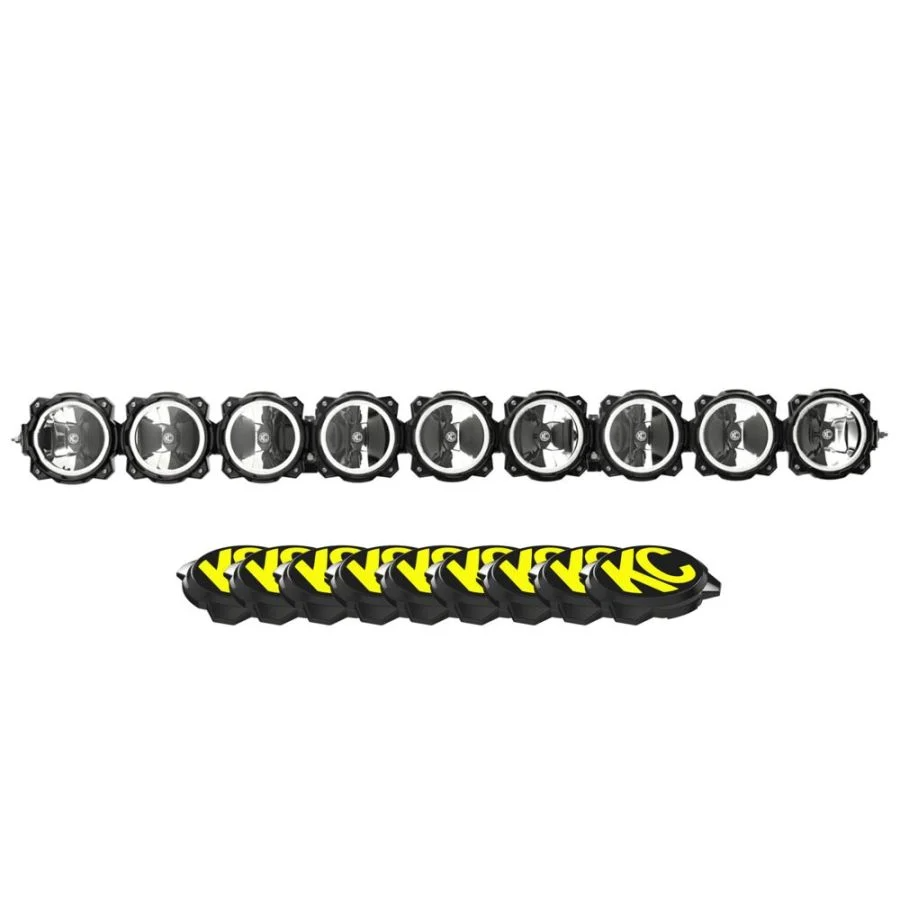 KC HiLiTES 91315 57" Pro6 Gravity LED 9 Lights Black Bar System 160W Combo Beam