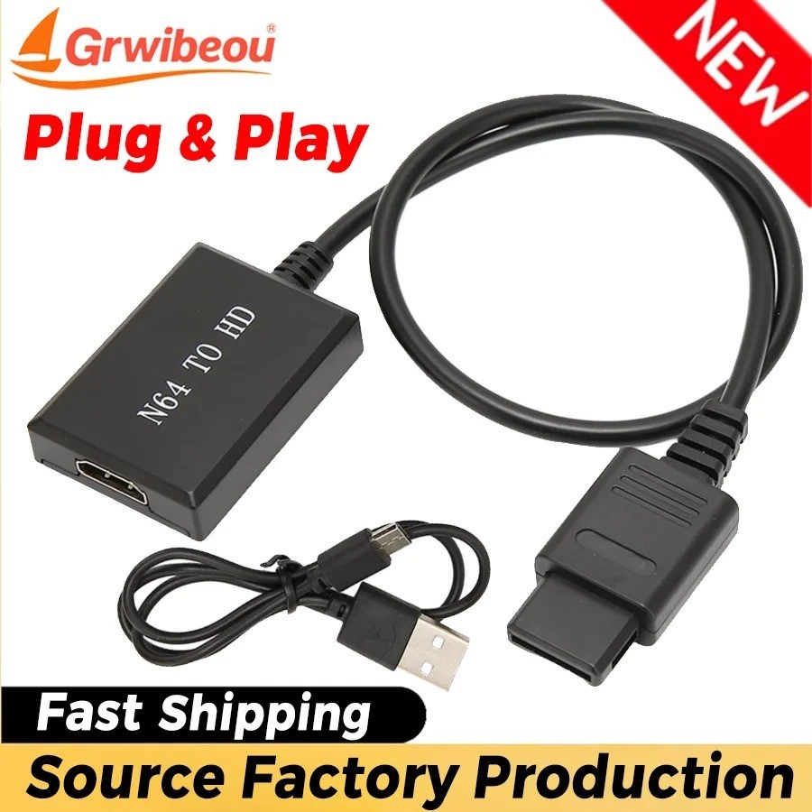 N64 To HDMI Converter Adapter HD Link Cable For Nintendo Gamecube Super NES SNES