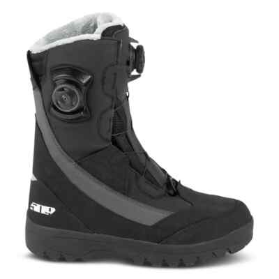 509 OEM Womens Raid Double Boa Snowmobile Boots Black Size 7, F06001300-007-001