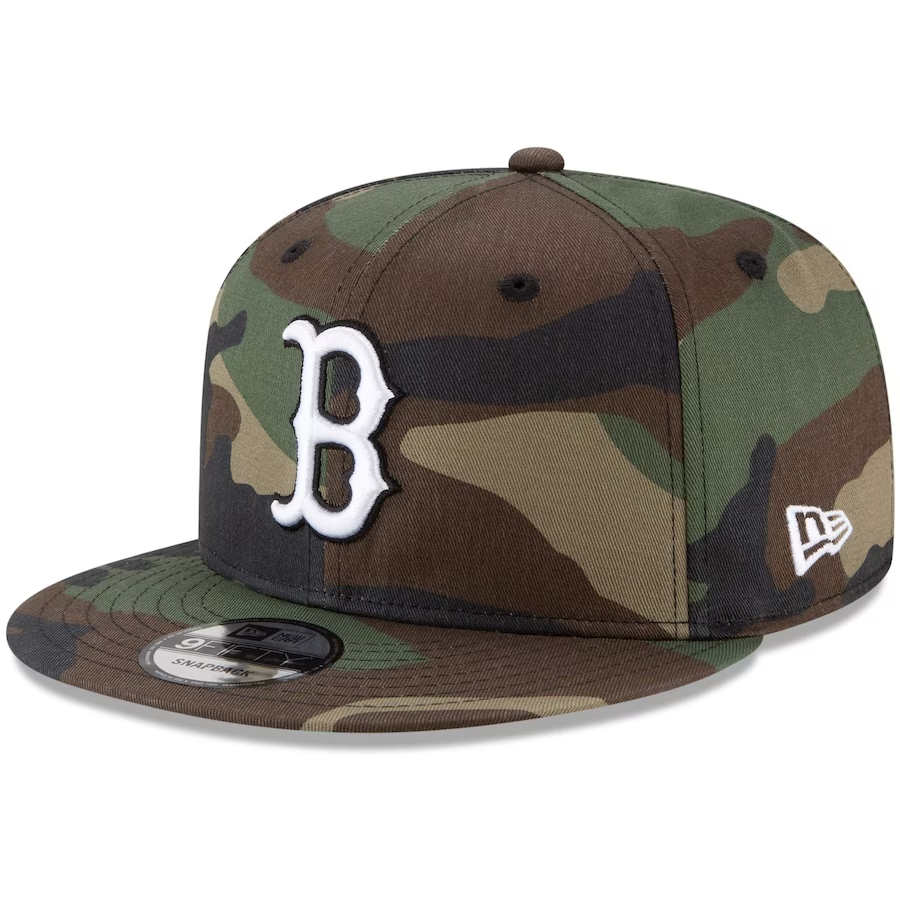 Камуфляжная кепка Boston Red Sox New Era Camo 9Fifty MLB с регулируемой застежкой-молнией