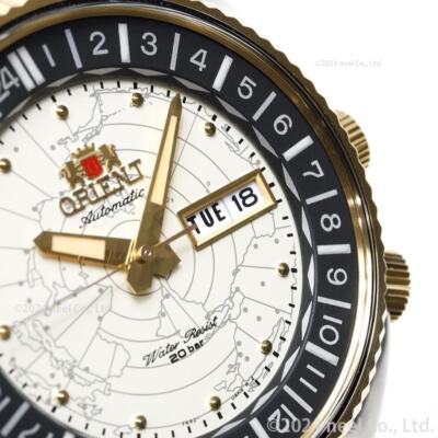 Pre-owned Orient Revival Rn-aa0e01s Men Watch Ivory Dial World Map Automatic Mechanical