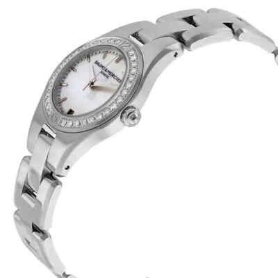 Pre-owned Baume & Mercier Baume And Mercier Linea Diamond Ladies Watch 10013