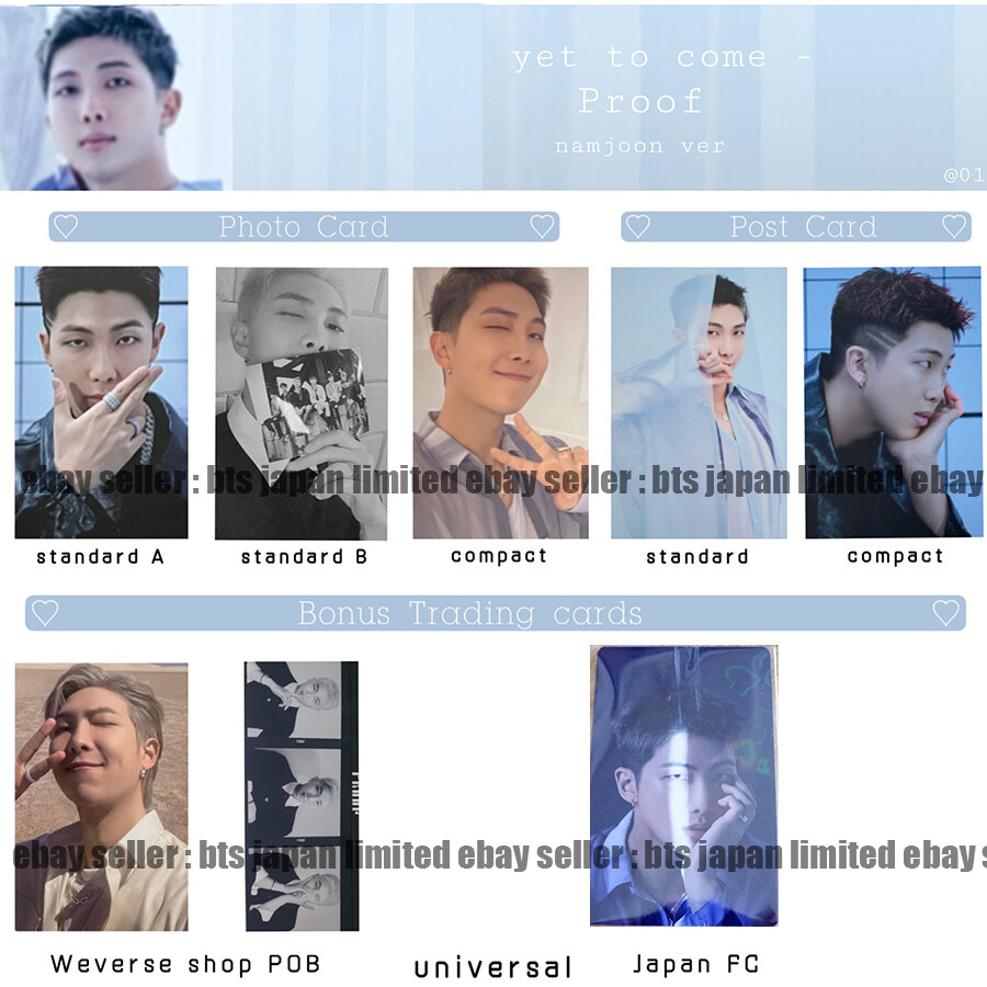 BTS Proof Collectors Edition RM ナム トレカ BTS Proof Collectors Edtion トレカ RM ナム