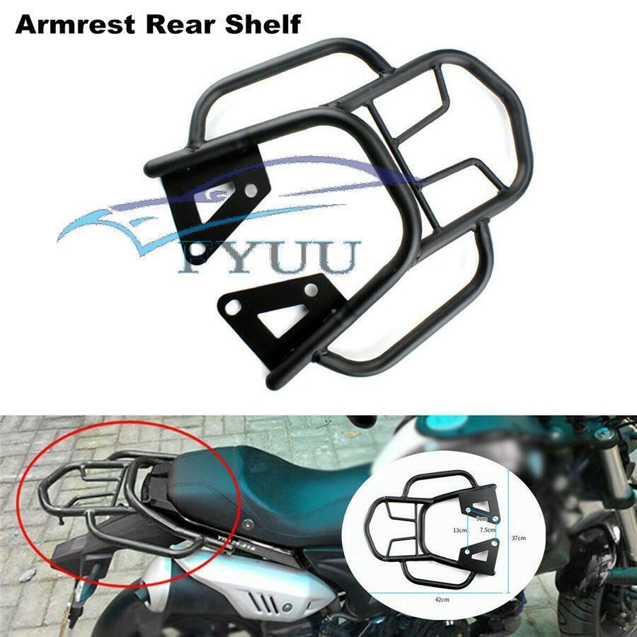 Motorcycle Rear Shelf Modified Tail Fin Luggage Rack Cargo Holder Bracket Black