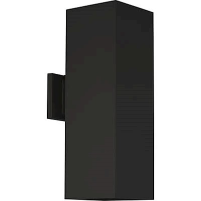 Progress 2 Light 6'' Outdoor LED Square Wall Lantern, Black - P5644-31-30K