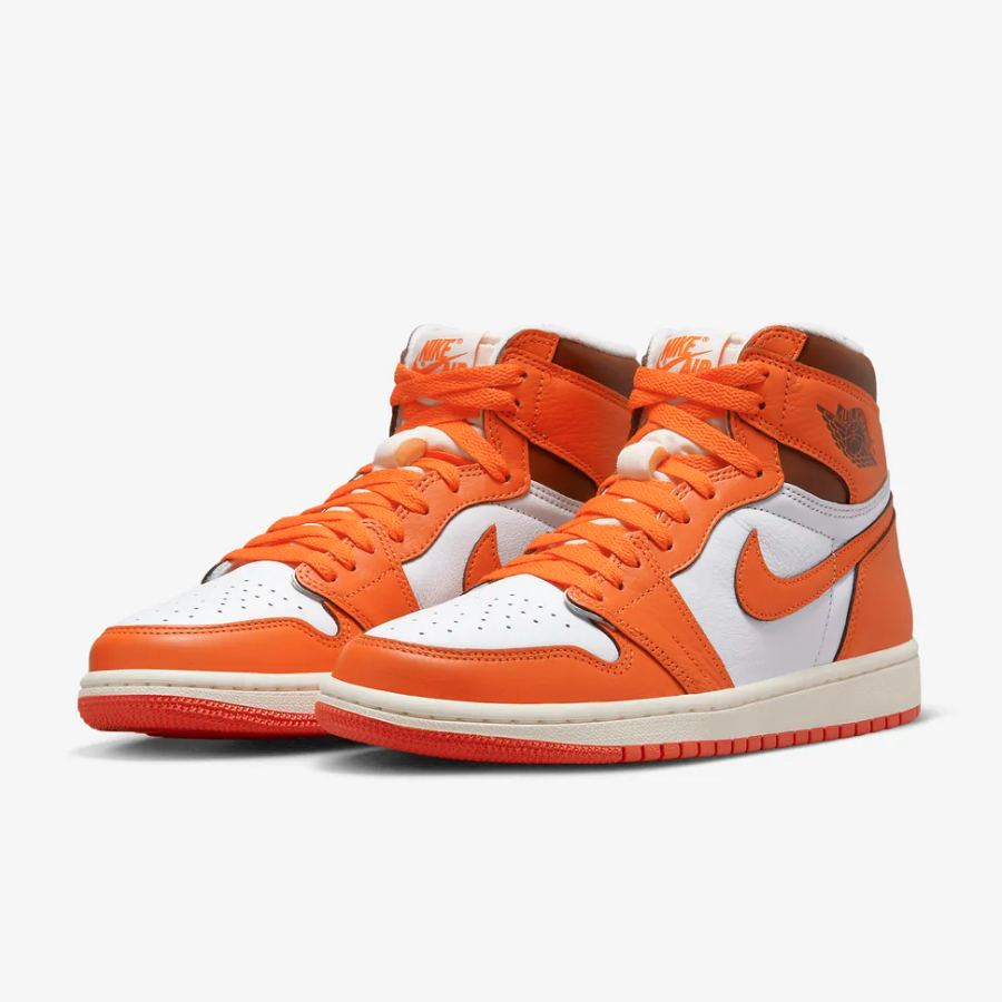 Pre-owned Nike Women's Jordan 1 Retro High Og Starfish Sail White Do9369-101 Women's Size