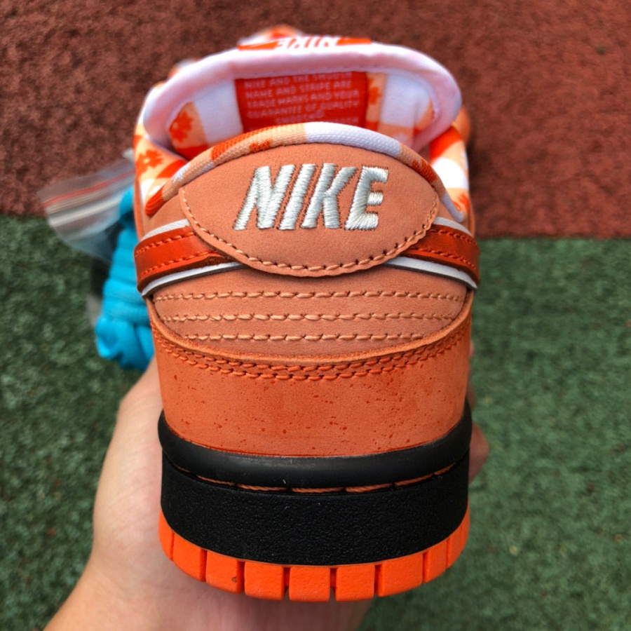 NIKE SIZE 9 - DUNK CONCEPTS X NIKE SB DUNK LOW “ORANGE LOBSTER”