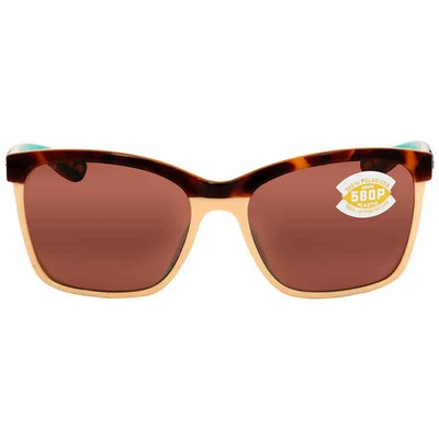 Costa Del Mar ANAA Brown Polarized Polycarbonate Ladies Sunglasses ANA 105 OCP