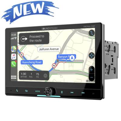 Soundstream VRCPAA-106F CD DVD Player Android Auto CarPlay Bluetooth 2 Camera IN