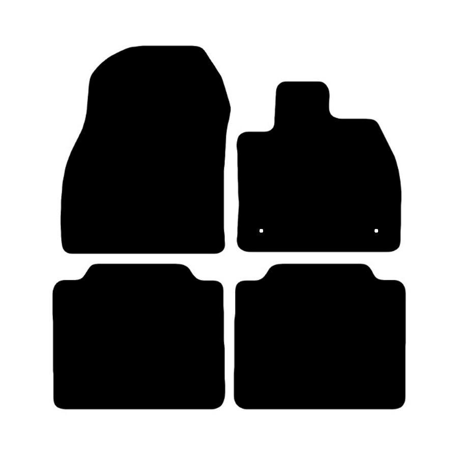 CAR FLOOR MATS FOR TOYOTA BZ4X 2021 & ON ALL WEATHER TAILORED BLACK CARPET MATS