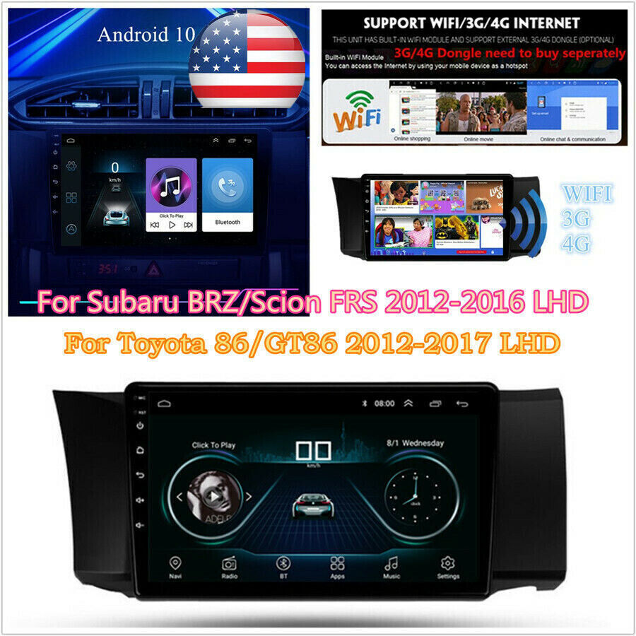 Gps Navigation Fm 1+16g Rds For Toyota 86 Subaru Brz Scion Frs Lhd