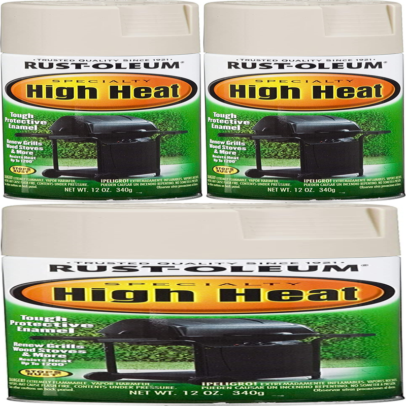 Paint High Heat Enamel Spray Paint, 12 Oz, Almond 7750830