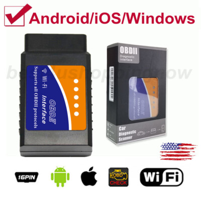 ELM327 WiFi OBD2 OBDII Car Diagnostic Scanner Code Reader Tool For iOS Android