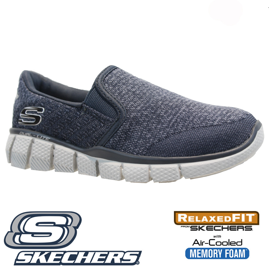 BOYS SKECHERS RELAXED FIT AIR COOL MEMORY FOAM SLIP ON WALKING TRAINERS