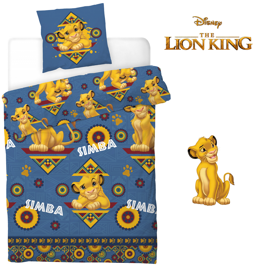 Disney Lion King Duvet Cover Set Single Bed Simba Design Premium