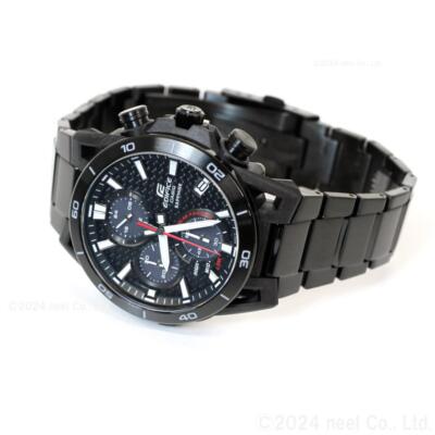 Pre-owned Casio Edifice Sospensione Efs-s640ydc-1ajf Men Watch Chronograph Solar Carbon