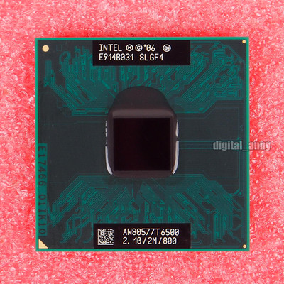 Intel Core 2 Duo T6500 2.1 GHz Dual-Core CPU Processor SLGF4 AW80577T6500