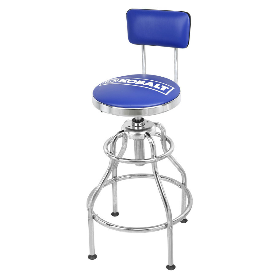Garage Swivel Mechanics Stool Hydraulic Cushioned work seat w Back Support NEW