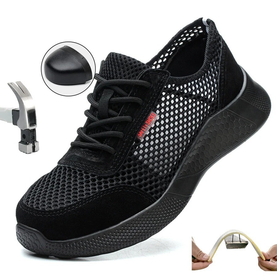 Herren Arbeitsschuhe Sommer Sicherheitsschuhe 39 - 46 Jungen Schutz Neu Sneaker