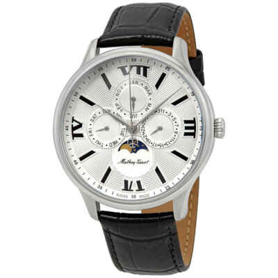 Мужские часы Mathey-Tissot Edmond Moon Phase с серебряным циферблатом H1886RAI