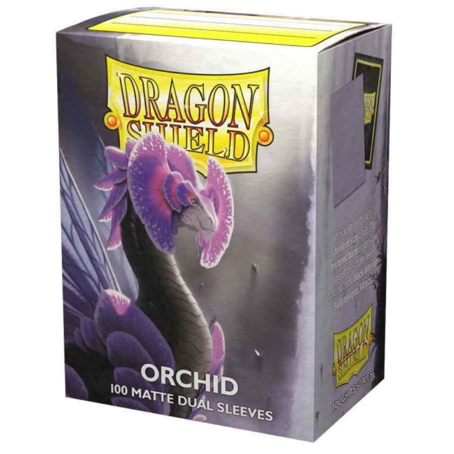 Матовые рукава Dual Orchid 100 ct Dragon Shield Стандартный размер СКИДКА НА ОБЪЕМ