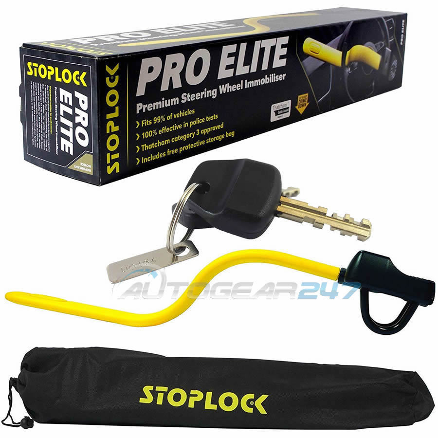 Stoplock Pro Elite Thatcham Cat 3 Car 4x4 Steering Wheel Lock For Range