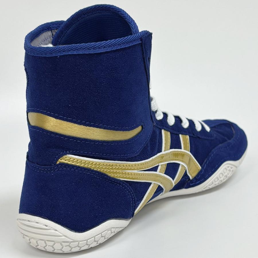 Pre-owned Asics Wrestling Shoes Ex-eo / Blue/gold/shoelace White Twr900 Successor Japan