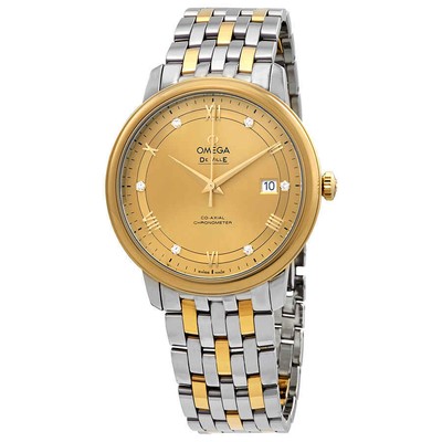 Omega De Ville Prestige Automatic Chronometer Diamond Mens Watch