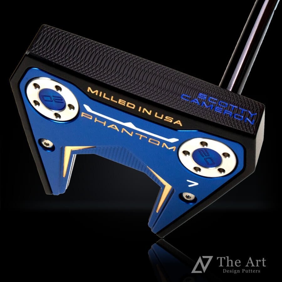 SCOTTY CAMERON 2024 Phantom Series Phantom 7 Black & Metallic Blue