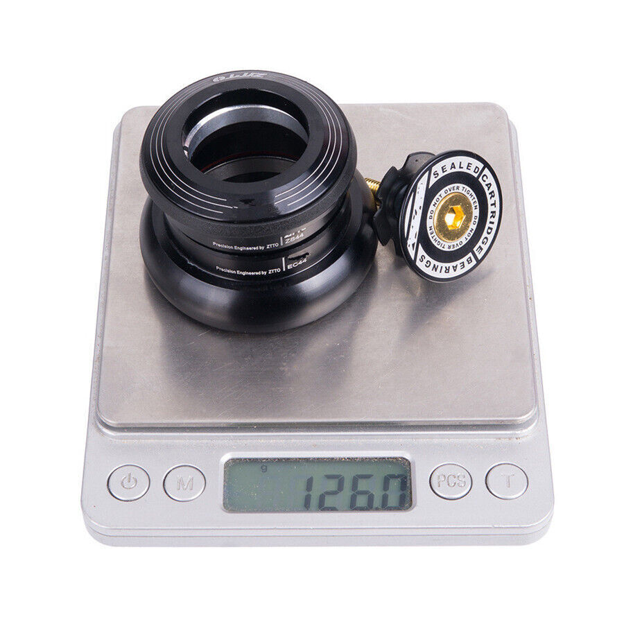 44mm Bicycle Bike Sealed Bearings Headset For 1-1/8 to 1.5" Tapered Tube Fork US