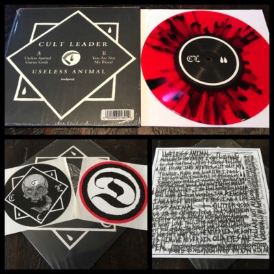 CULT LEADER Useless Animal 7  Splatter Vinyl 313-Gaza Cursed God Mother Converge