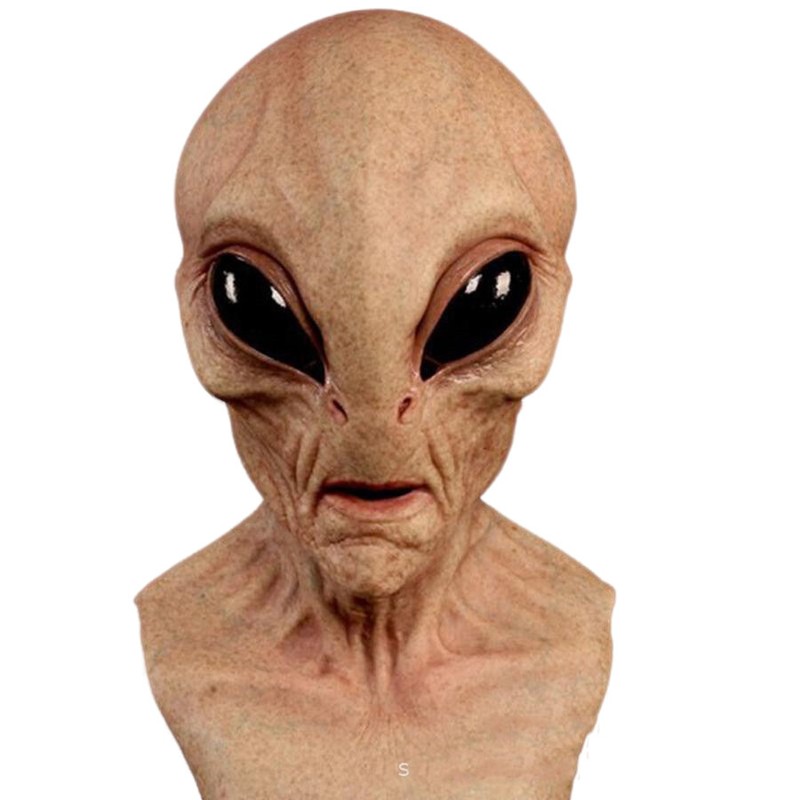 Alien Mask Scary Horrible Horror Magic Latex Costume Halloween Cosplay