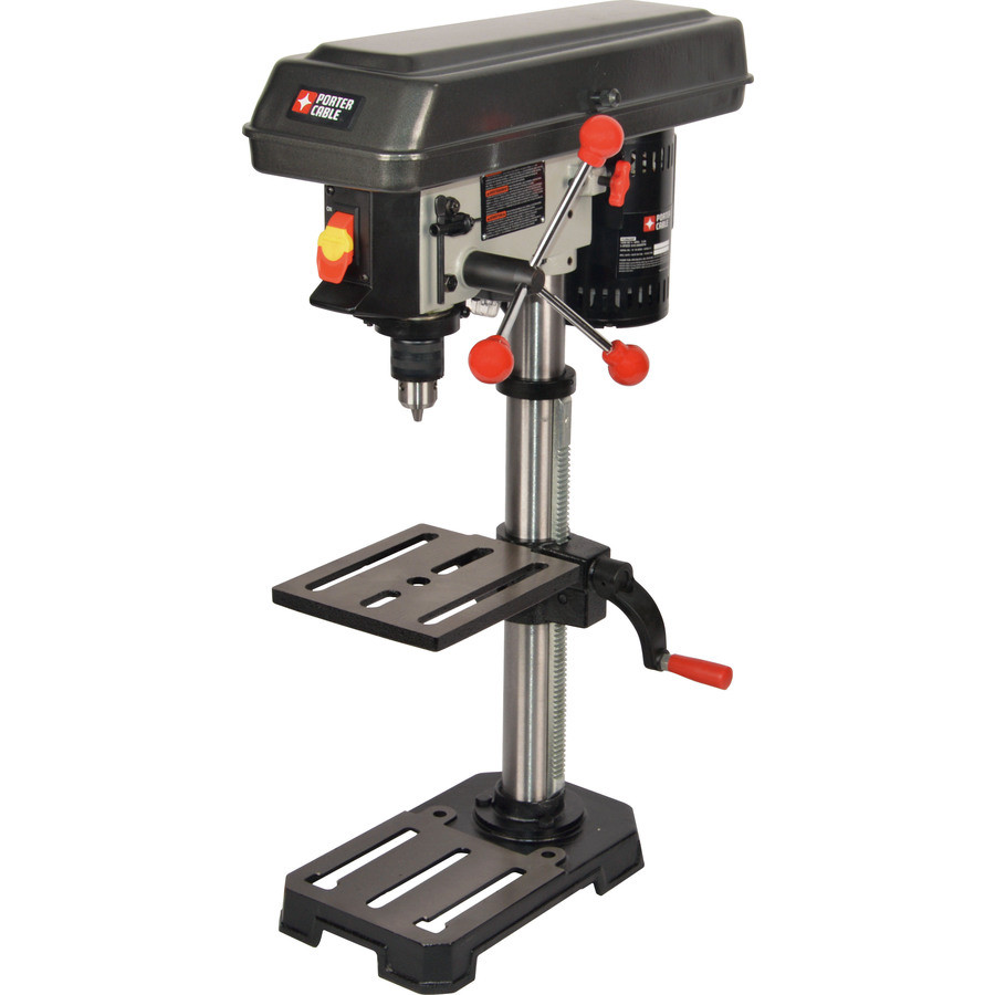 New Porter-Cable Bench Drill Press 3.2-Amp Adjustable Metal Wood Table Top Tool