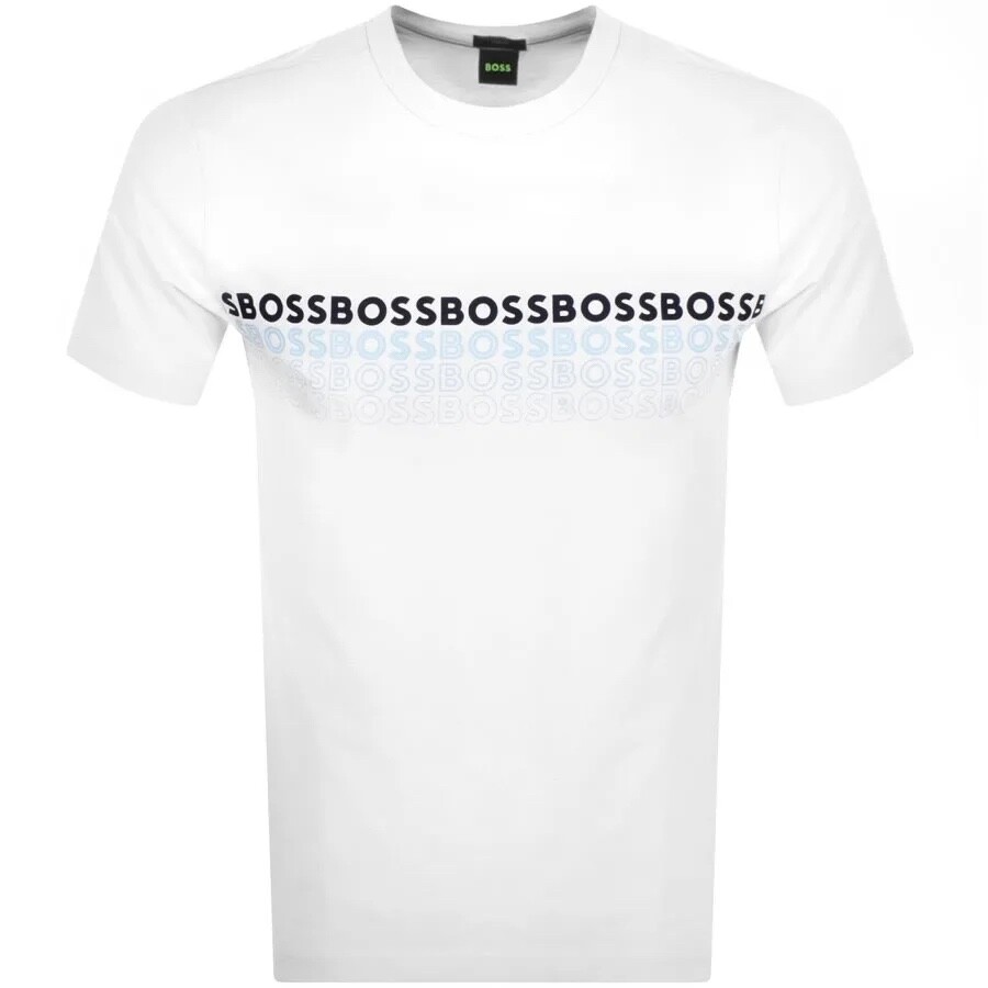 Мужская футболка стандартного кроя HUGO BOSS Tee 2 белого цвета 50488785 100