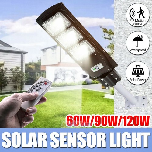 990000LM Solar Street LED Light System Outdoor IP67 Area Security Road Lamp+Pole